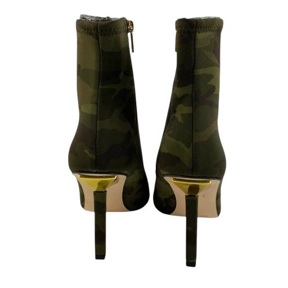 Good American Camouflage Pointed Toe Stiletto Neoprene Zipper Ankle Boot 6.5 NEW - Picture 7 of 8